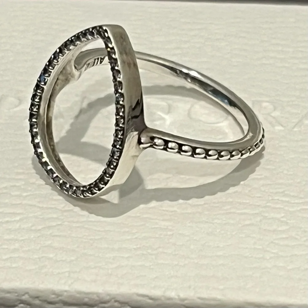 Pandora Teardrop Silhouette Ring Size 48=US 4.5 - Picture 3 of 5